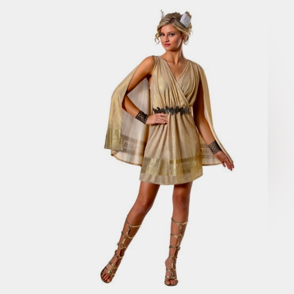 NWT! Gold Greek goddess costume, Size M